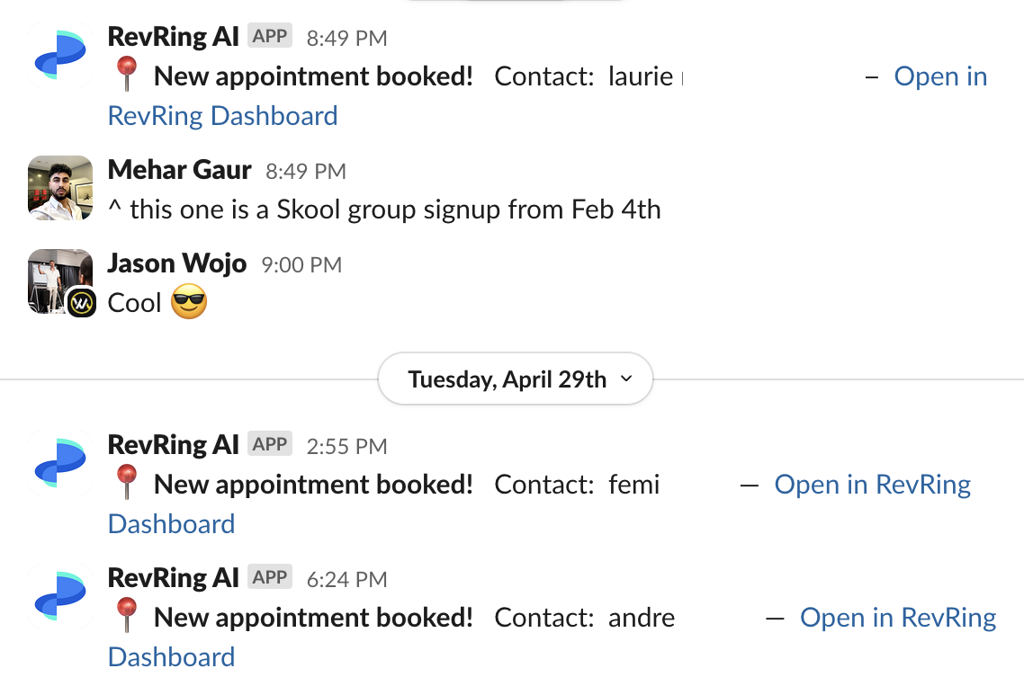 Jason Wojo, positive reaction to booking quality